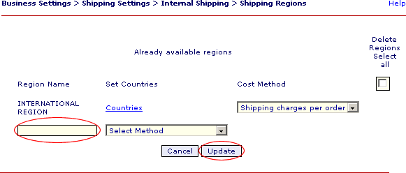 shipping countries